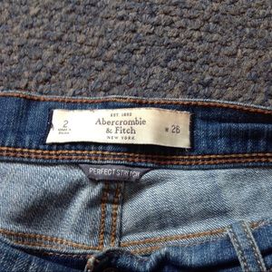 Abercrombie & Fitch Shorts - A&F Distressed Perfect Stretch Jean Shorts 2 26 Abercrombie & Fitch Shorts - A&F Distressed Perfect Stretch Jean Shorts 2 26